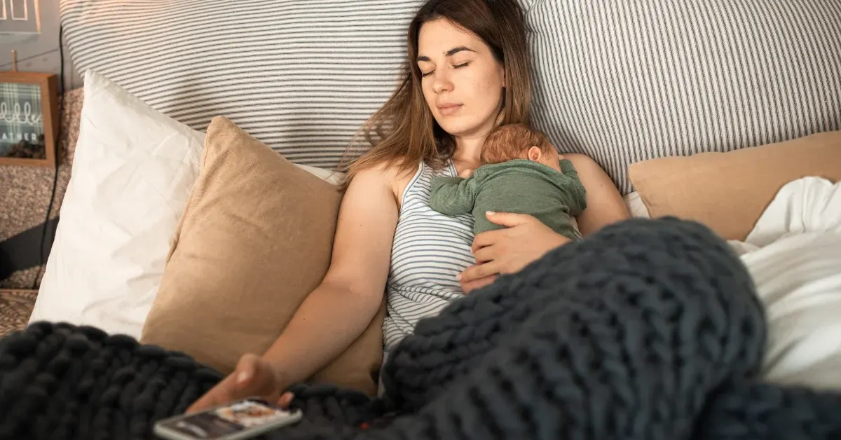 sleeping with baby
